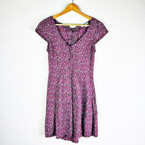 2/$14 American Eagle Floral Lace Up Dress Small